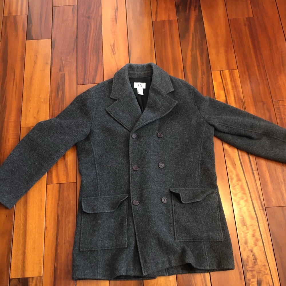 Armani Exchange wool pea coat